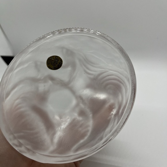 Cristal D'Arques Lead Crystal Dolphin Figure Statue France Clear Frosted - Picture 7 of 10